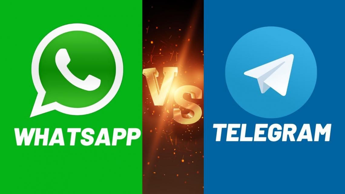 واتس اپ یا تلگرام